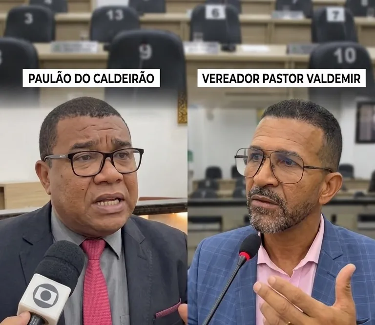 Exclusivo: Paulão do Caldeirão e vereador Pastor Valdemir falam sobre suposta dança das cadeiras na Câmara