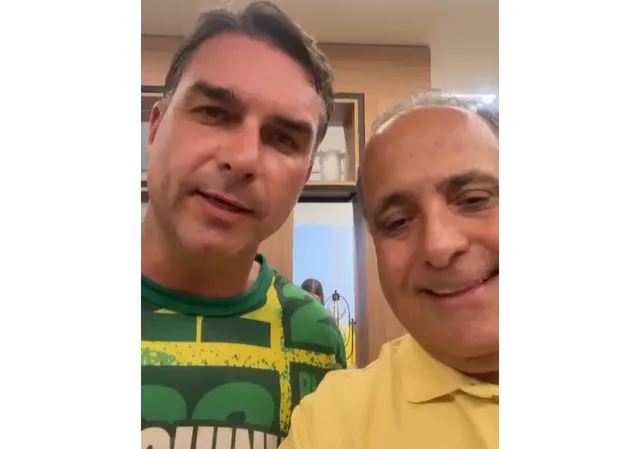 Flávio Bolsonaro grava vídeo desejando pronta recuperação a Zé Ronaldo