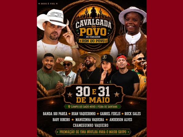 Cavalgada do Povo reforça apoio à cultura popular com iniciativa do vereador Ron do Povo